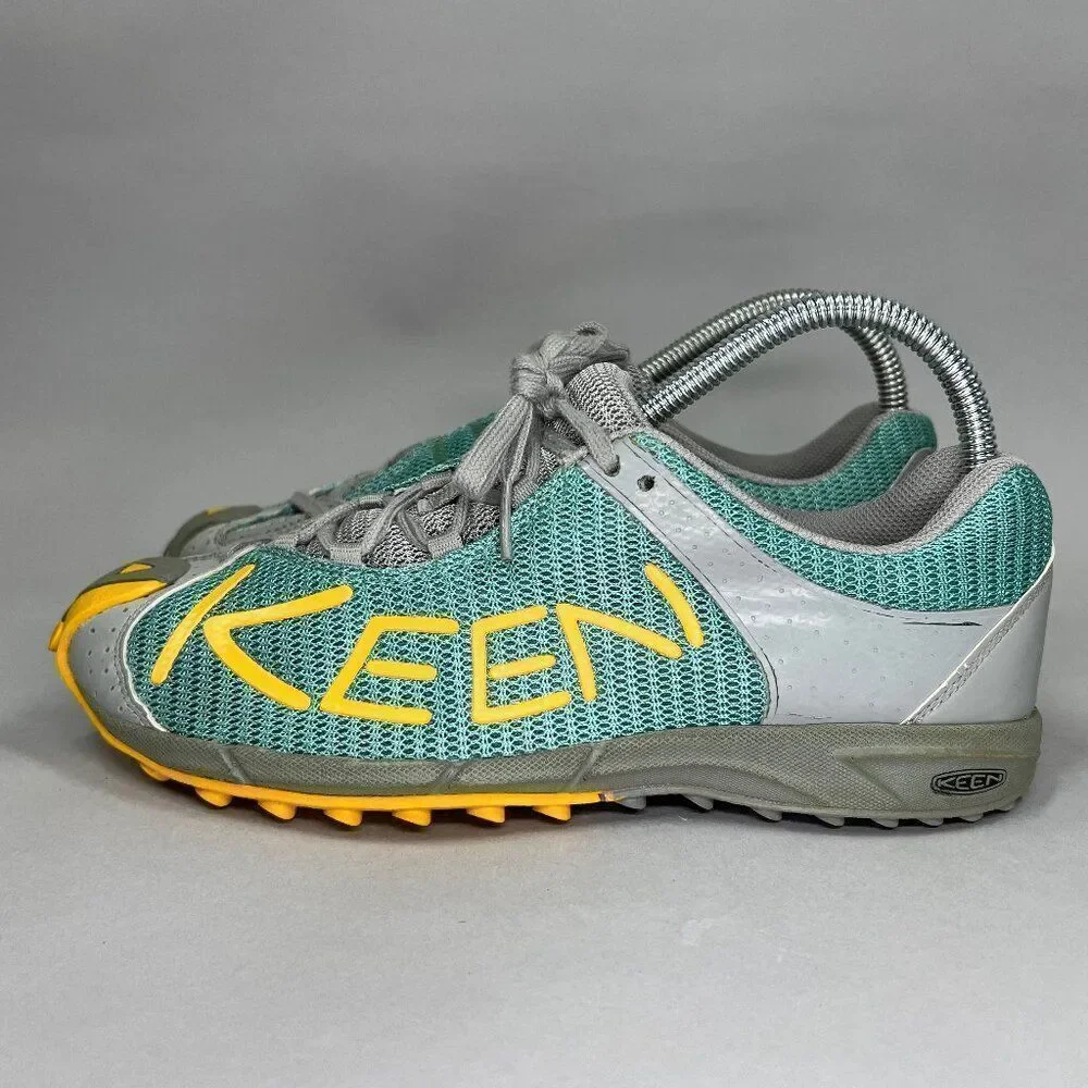 Keen Women's Size 7 Gray & Turquoise Trail Hiking Shoes‎